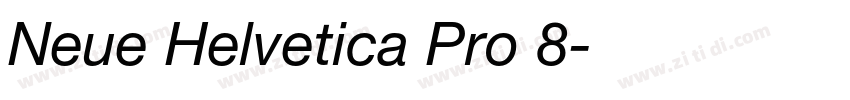 Neue Helvetica Pro 8字体转换